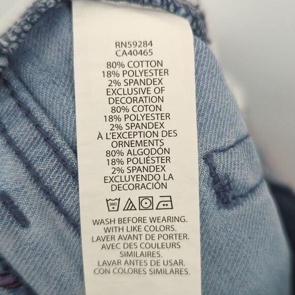 The Children's Place Girl's Skimmer Unicorn Light Wash Jean Shorts Size 16 NWT - Picture 7 of 8